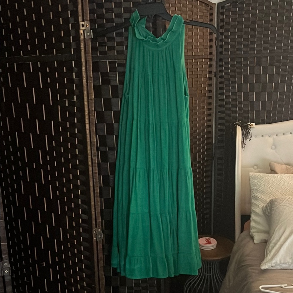 Indigo Soul Vibrant Green Maxi Dress